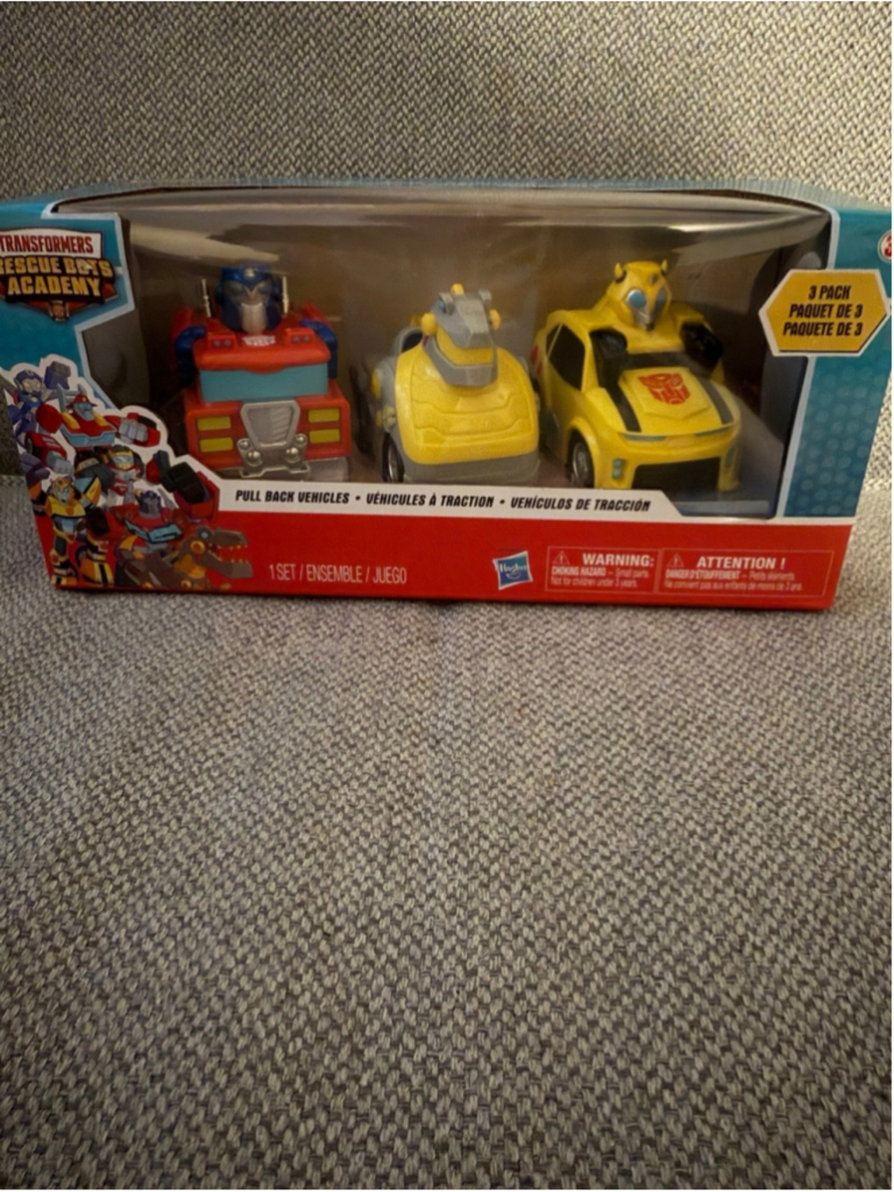 Hasbro Transformers Rescue Bots Academy Pull-Back Vehicles 3-Pack